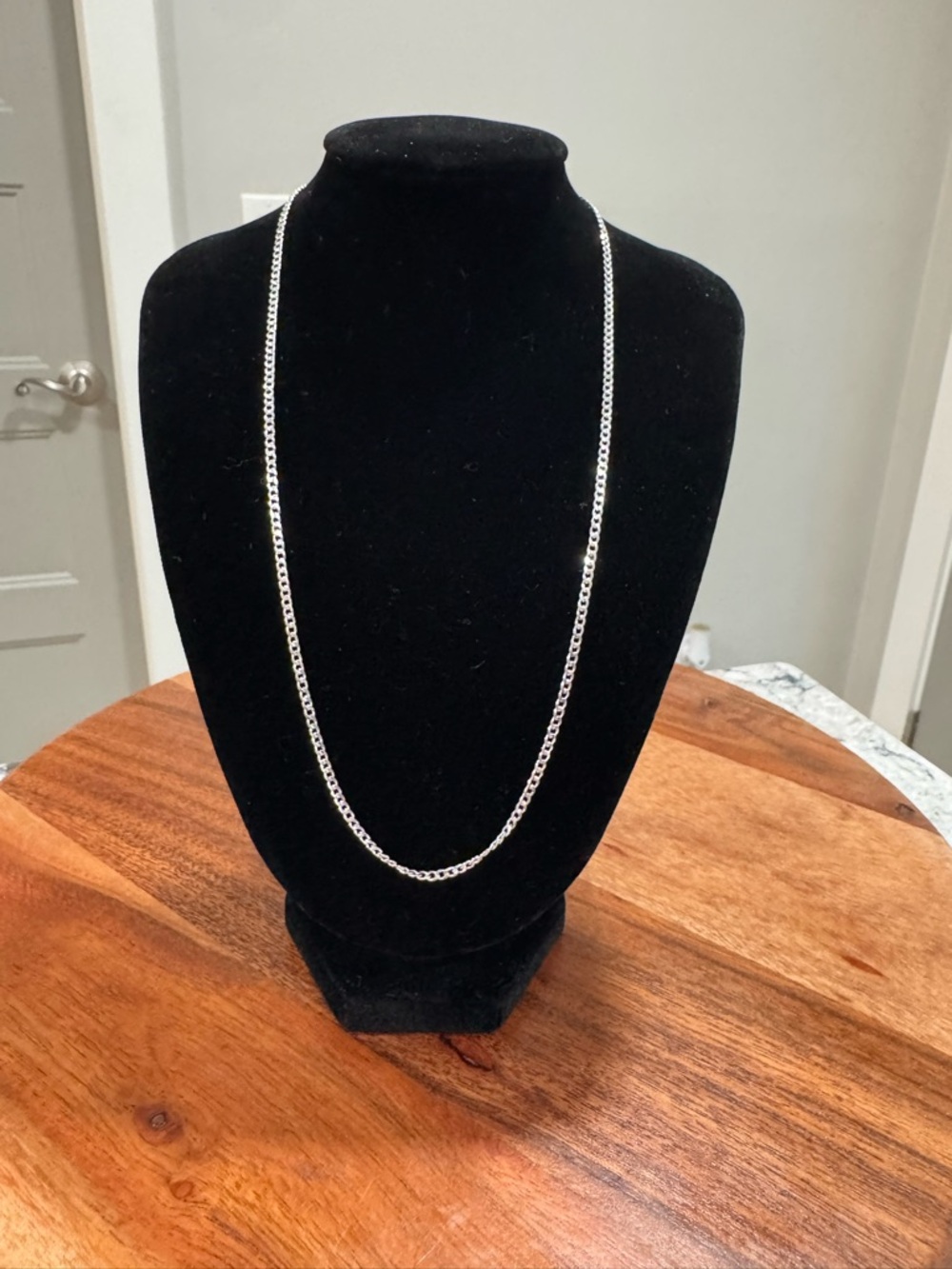 925 Sterling Silver 18” Chain cuban Necklace - Silver